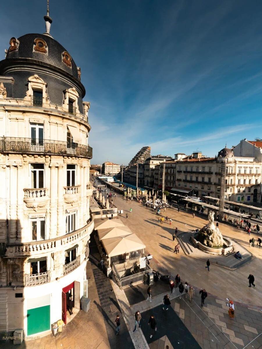 L'Atelier - Climatisation Et Vue Place De La Comedie Montpellier Bagian luar foto